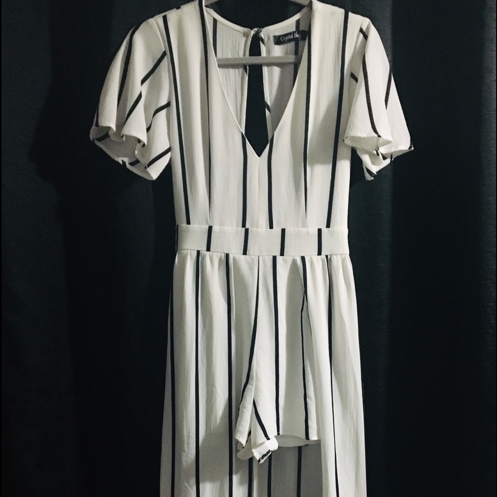 Crystal Sky size 3 Romper, with train.